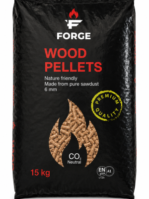Forge houtpellets zak van 15 kg ENplus A1 gecertificeerd naaldhout